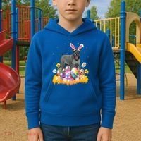 Funny Easter Egg Lover Miniature Schnauzer Dog Easter Sunday Gift Kids Hoodie thumb 2
