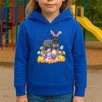 Funny Easter Egg Lover Miniature Schnauzer Dog Easter Sunday Gift Kids Hoodie thumb 3