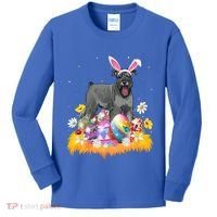 Funny Easter Egg Lover Miniature Schnauzer Dog Easter Sunday Gift Kids Long Sleeve Shirt thumb 0