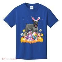 Funny Easter Egg Lover Miniature Schnauzer Dog Easter Sunday Gift Kids T-Shirt thumb 0