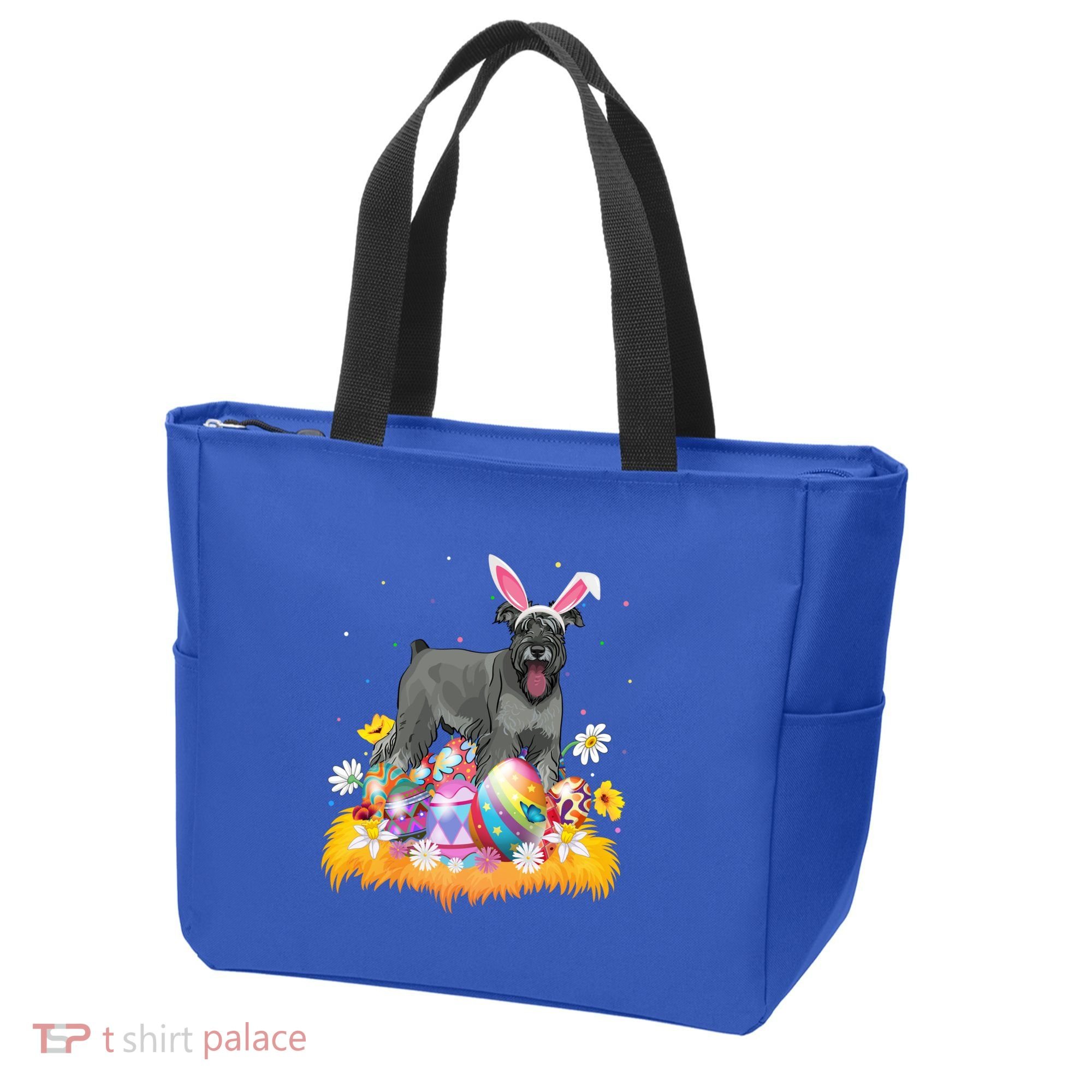 Funny Easter Egg Lover Miniature Schnauzer Dog Easter Sunday Gift Tote Bag