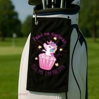 Feed Me Cupcakes Tell Me I'm Pretty Golf Towel thumb 2