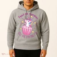 Feed Me Cupcakes Tell Me I'm Pretty Hoodie thumb 2