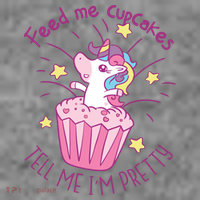 Feed Me Cupcakes Tell Me I'm Pretty Women's Hoodie thumb 2