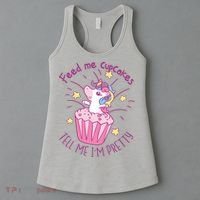 Feed Me Cupcakes Tell Me I'm Pretty Women's Tank Top thumb 3