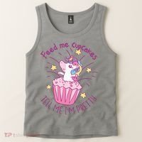 Feed Me Cupcakes Tell Me I'm Pretty Tank Top thumb 2