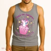 Feed Me Cupcakes Tell Me I'm Pretty Tank Top thumb 3