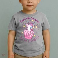Feed Me Cupcakes Tell Me I'm Pretty Toddler T-Shirt thumb 2