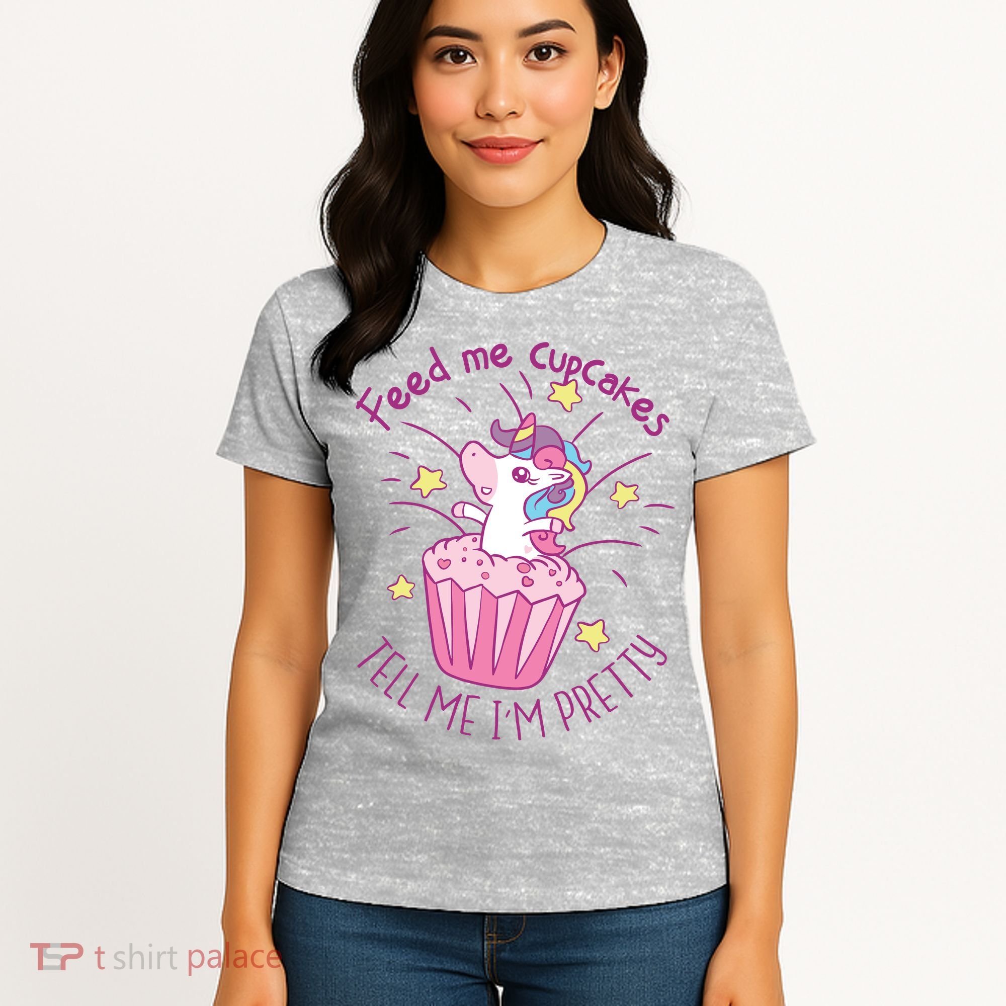 Feed Me Cupcakes Tell Me I'm Pretty Women's T-Shirt