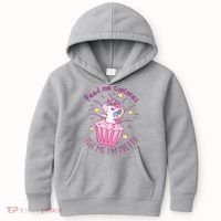 Feed Me Cupcakes Tell Me I'm Pretty Kids Hoodie thumb 0