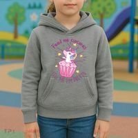 Feed Me Cupcakes Tell Me I'm Pretty Kids Hoodie thumb 3