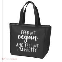 Feed me Vegan And Tell Me I'm Pretty Tote Bag thumb 3