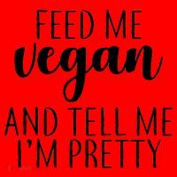 Feed me Vegan And Tell Me I'm Pretty Santa Hat thumb 1