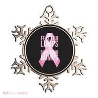 Feel For Lumps, Save Your Bumps - Breast Cancer Awareness Ornament thumb 0