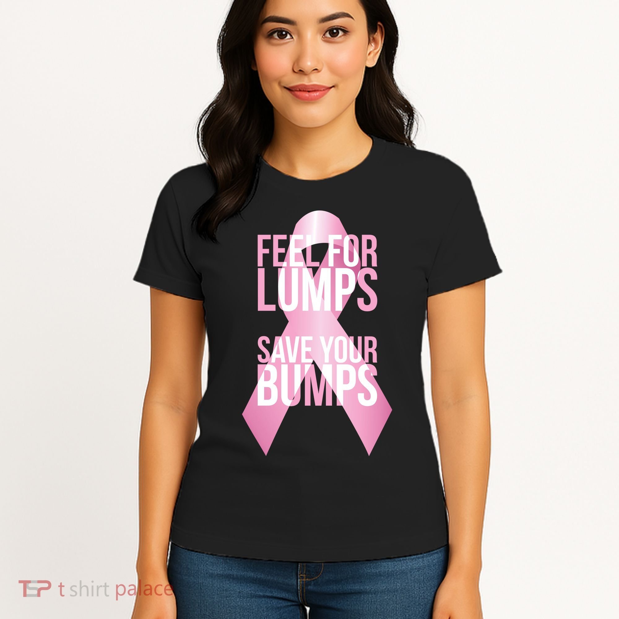 Feel For Lumps, Save Your Bumps - Breast Cancer Awareness Women's T-Shirt