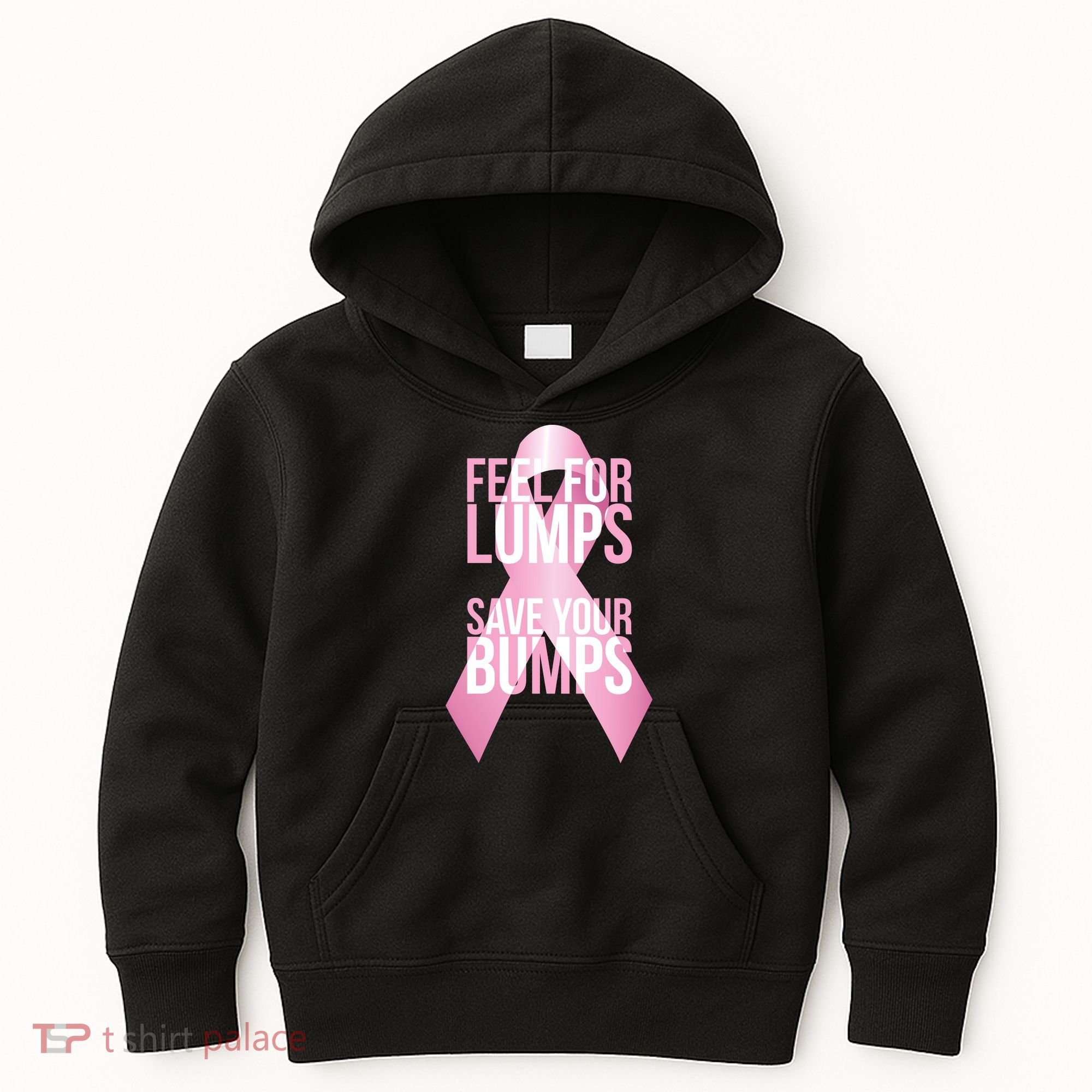 Feel For Lumps, Save Your Bumps - Breast Cancer Awareness Kids Hoodie