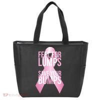 Feel For Lumps, Save Your Bumps - Breast Cancer Awareness Tote Bag thumb 0