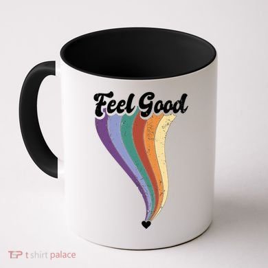 Feel Good Retro Vintage Rainbow Coffee Mug