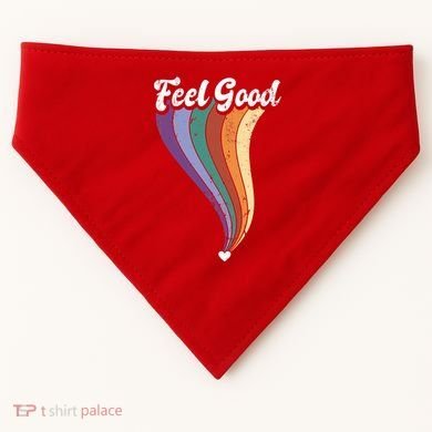 Feel Good Retro Vintage Rainbow USA-Made Doggie Bandana