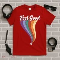 Feel Good Retro Vintage Rainbow T-Shirt thumb 5