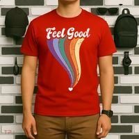 Feel Good Retro Vintage Rainbow T-Shirt thumb 6
