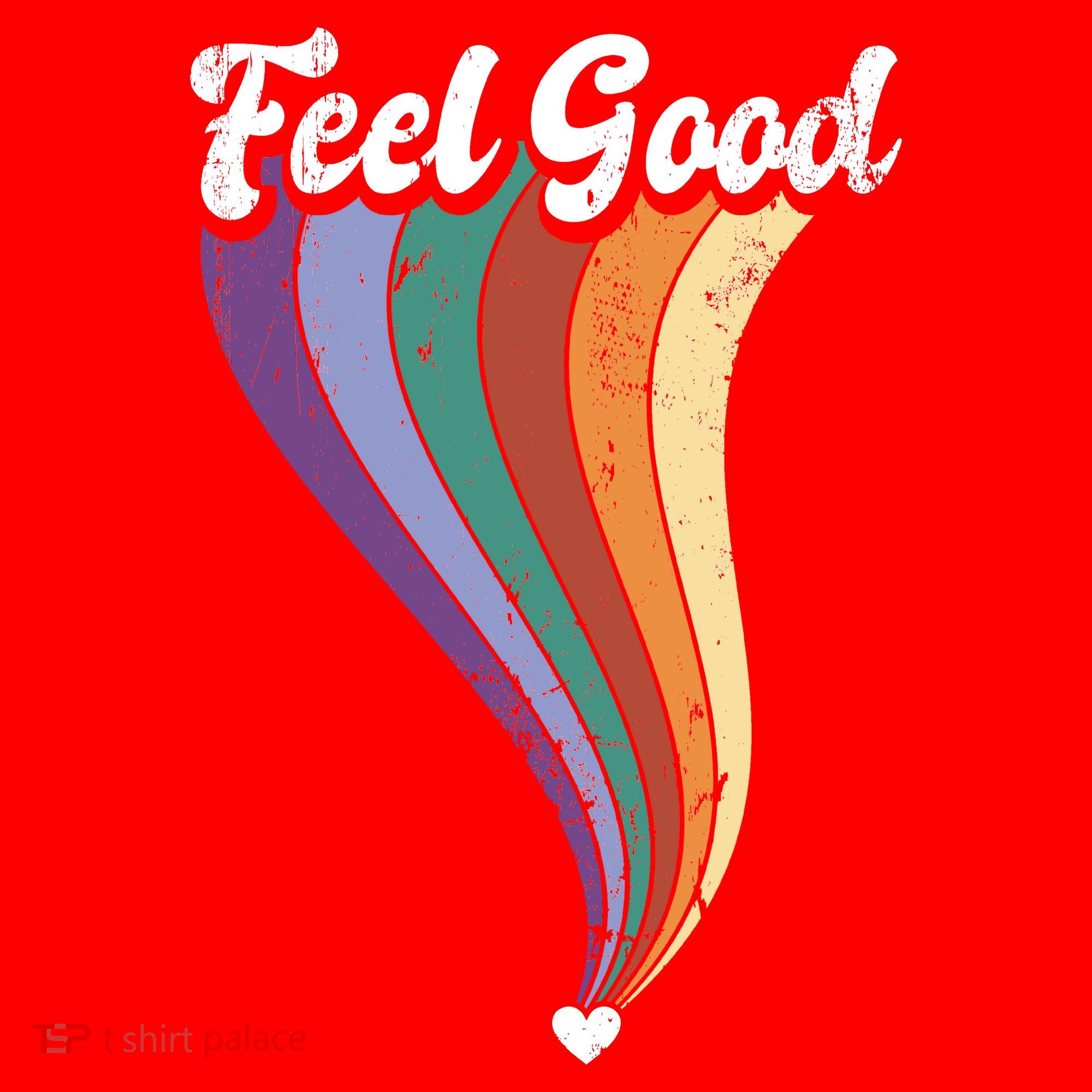 Feel Good Retro Vintage Rainbow T-Shirt
