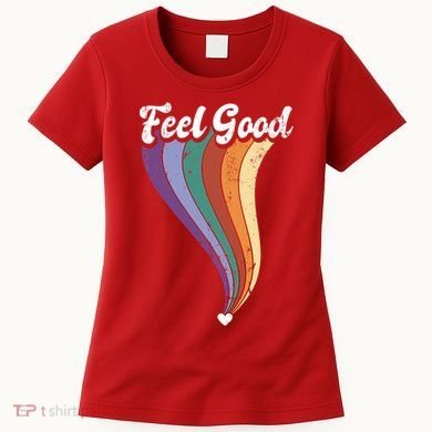 Feel Good Retro Vintage Rainbow Women's T-Shirt