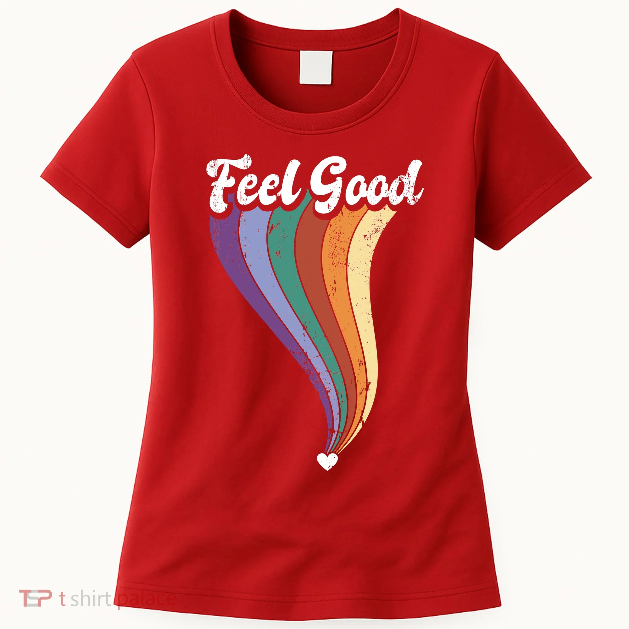 Feel Good Retro Vintage Rainbow Women's T-Shirt