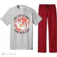 Feel Safe At Night Sleep With A Cat Pajama Set thumb 0