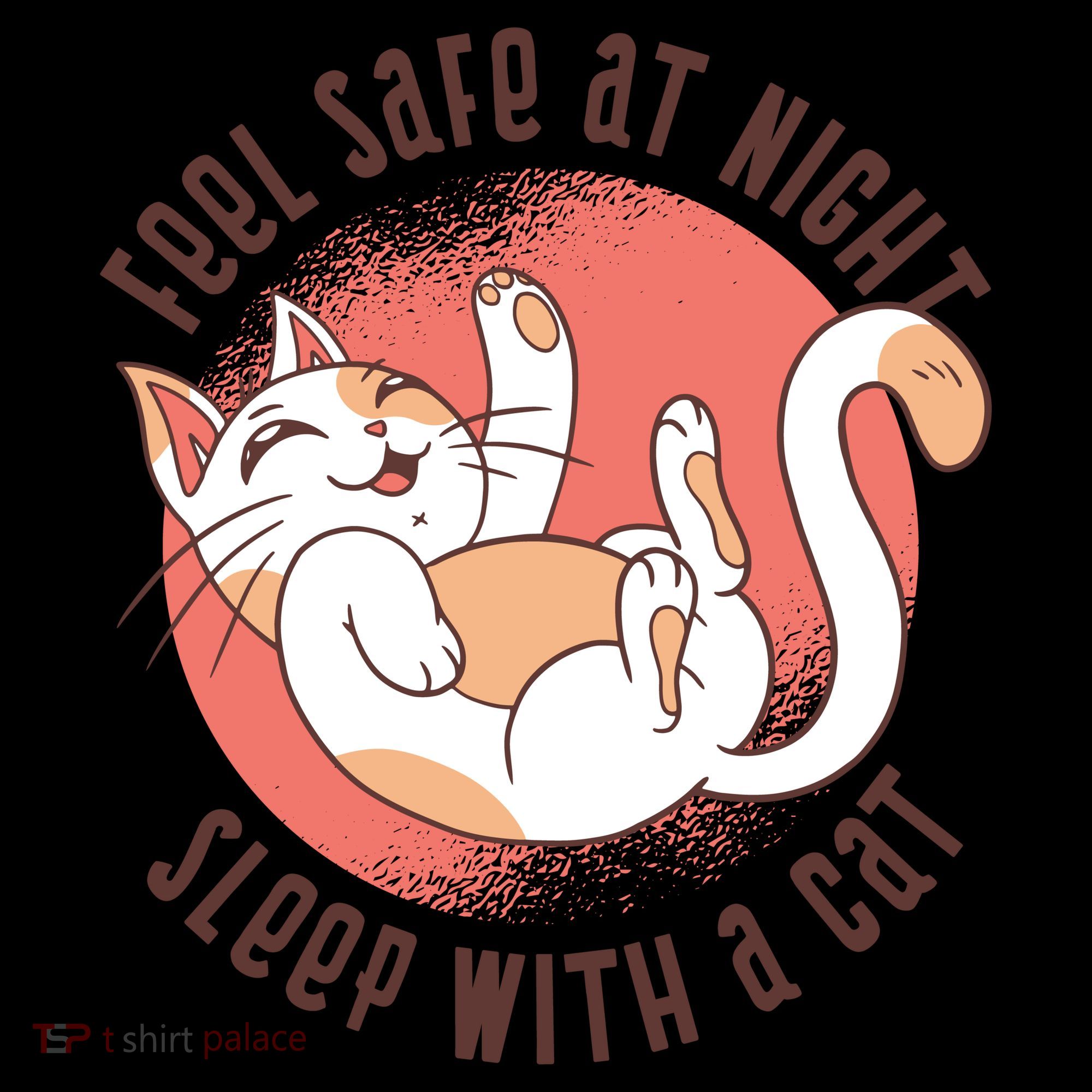 Feel Safe At Night Sleep With A Cat Coffee Mug