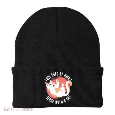 Feel Safe At Night Sleep With A Cat Beanie