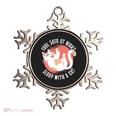 Feel Safe At Night Sleep With A Cat Ornament