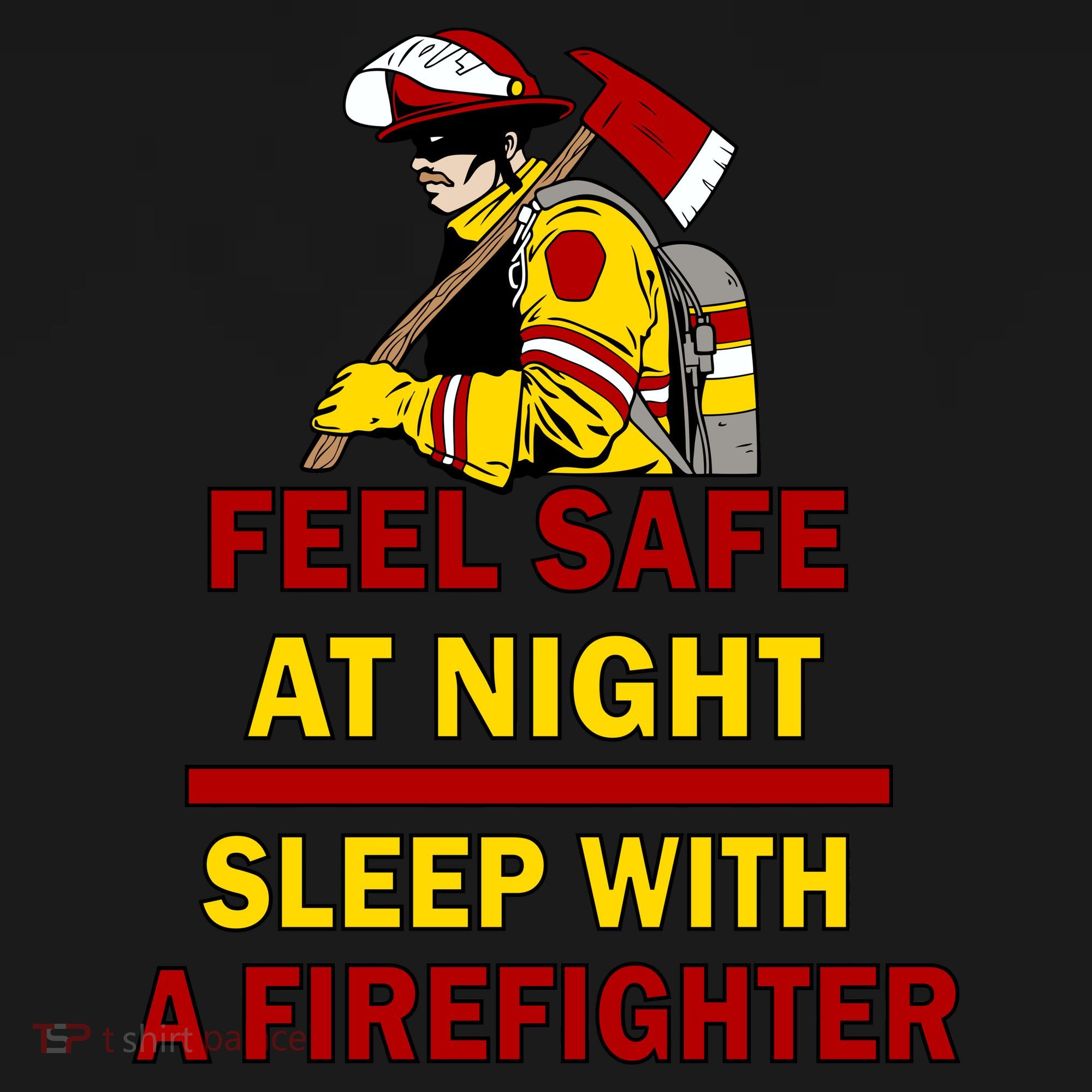 Feel Safe At Night Sleep With A Firefighter USA-Made Doggie Bandana