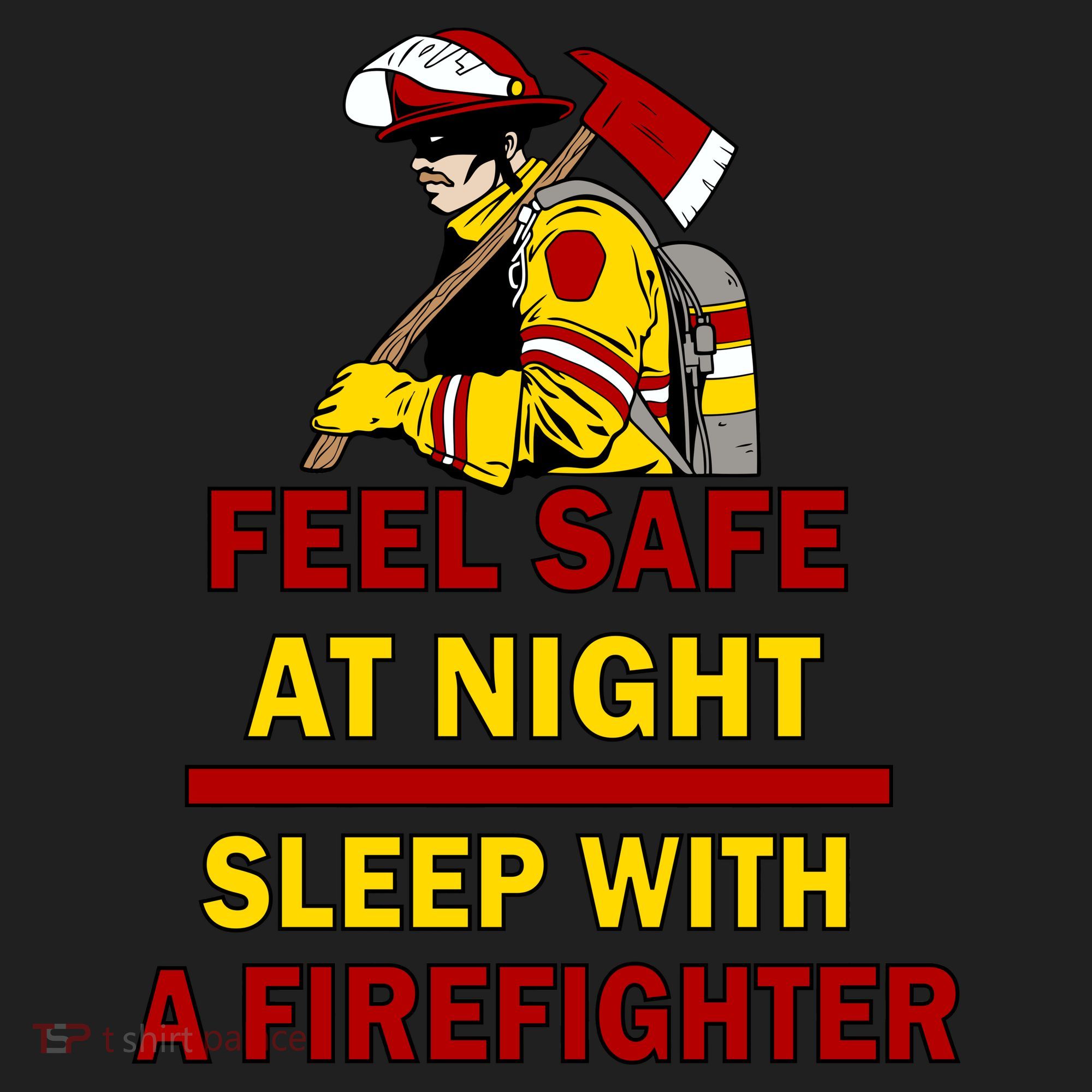 Feel Safe At Night Sleep With A Firefighter Golf Towel