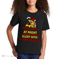 Feel Safe At Night Sleep With A Firefighter Kids T-Shirt thumb 2