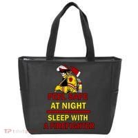 Feel Safe At Night Sleep With A Firefighter Tote Bag thumb 0