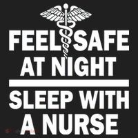 Feel Safe At Night Sleep With A Nurse Women's Sweatshirt thumb 2