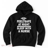 Feel Safe At Night Sleep With A Nurse Hoodie thumb 0