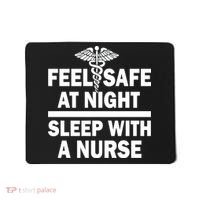 Feel Safe At Night Sleep With A Nurse Mousepad thumb 0