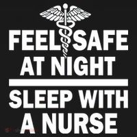 Feel Safe At Night Sleep With A Nurse Women's Long Sleeve Shirt thumb 2