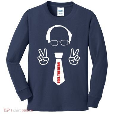Feel The Bern Kids Long Sleeve Shirt