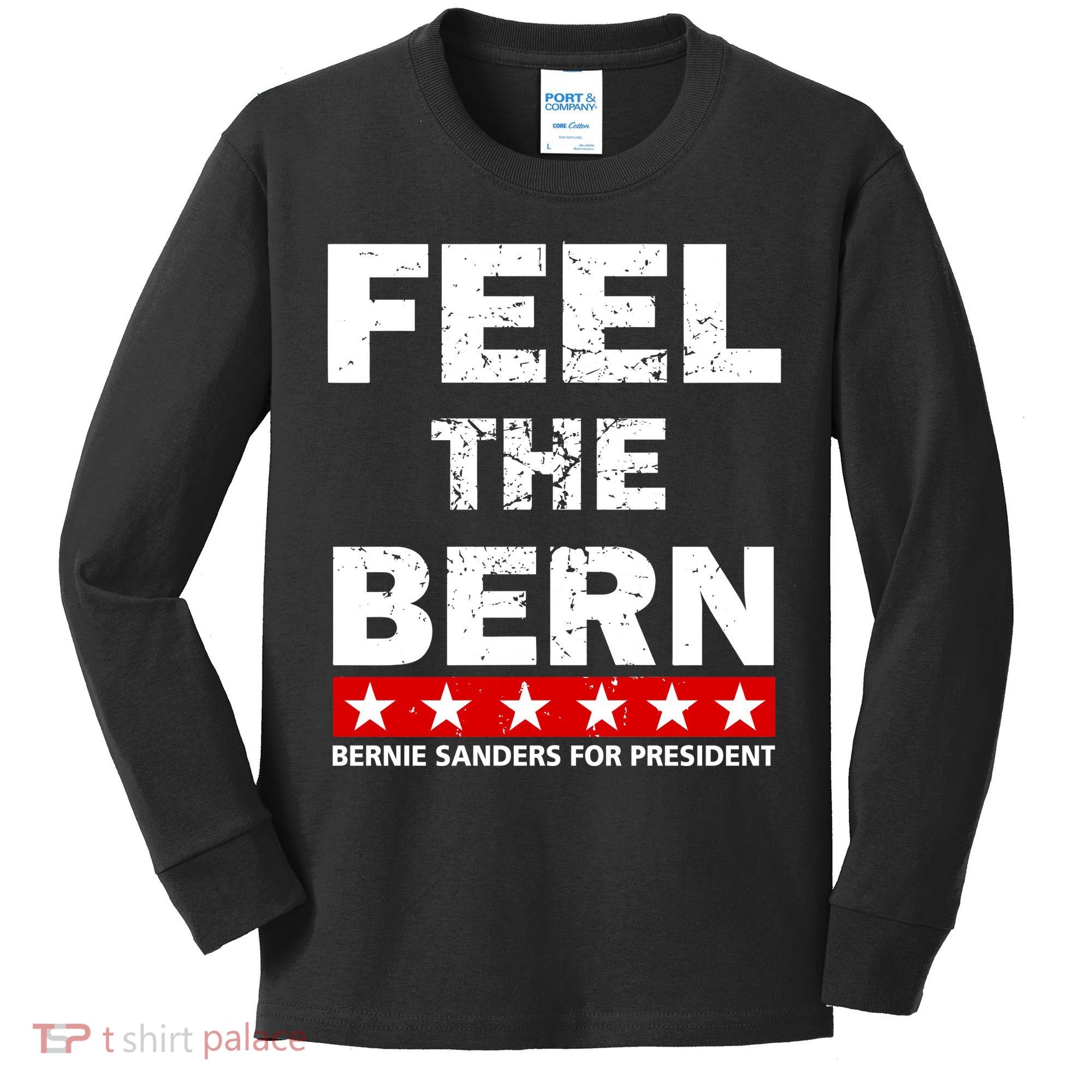 Feel The Bern Bernie Sanders Kids Long Sleeve Shirt