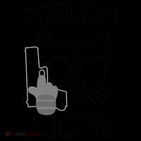 Feeling Luck Cat With Pistol Gun Coffee Mug thumb 5