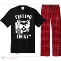 Feeling Luck Cat With Pistol Gun Pajama Set thumb 0
