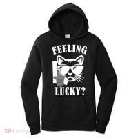 Feeling Luck Cat With Pistol Gun Women's Hoodie thumb 0