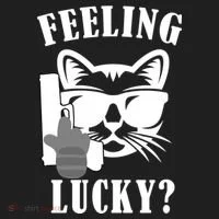 Feeling Luck Cat With Pistol Gun Hat thumb 2