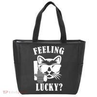 Feeling Luck Cat With Pistol Gun Tote Bag thumb 0