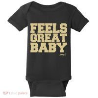 Feels Great Baby Jimmy G Funny Football Baby Bodysuit thumb 0