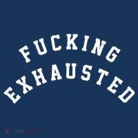 Fucking Exhausted Funny Humor Coaster thumb 2