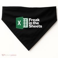 Funny Excel Freak In The Sheets USA-Made Doggie Bandana thumb 0